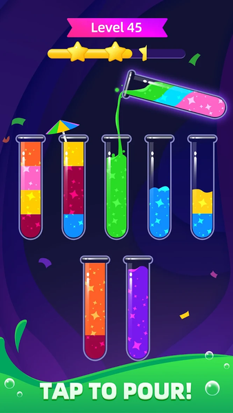 Water Sort: Offline Color Game - Gameplay image of android game