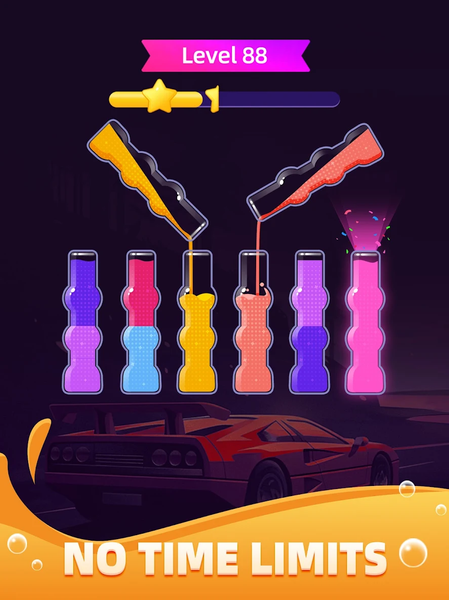 Water Sort: Offline Color Game - Gameplay image of android game