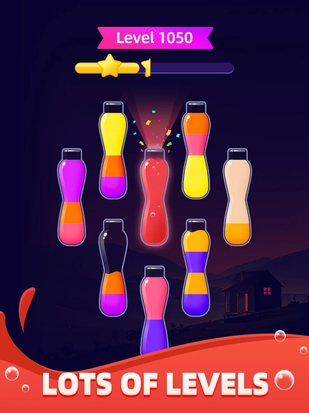 Water Sort: Offline Color Game - Gameplay image of android game