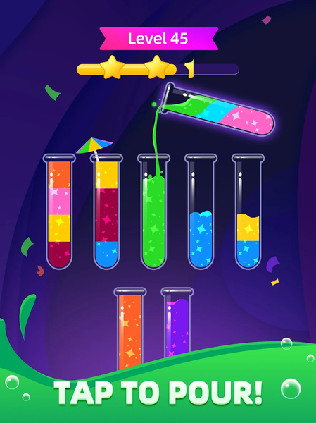 Water Sort: Offline Color Game - Gameplay image of android game