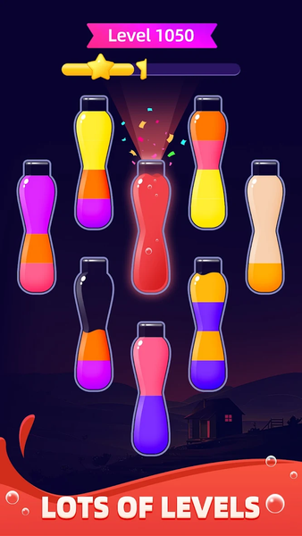 Water Sort: Offline Color Game - Gameplay image of android game