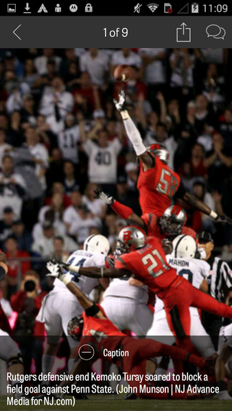 NJ.com: Rutgers Football News - Image screenshot of android app