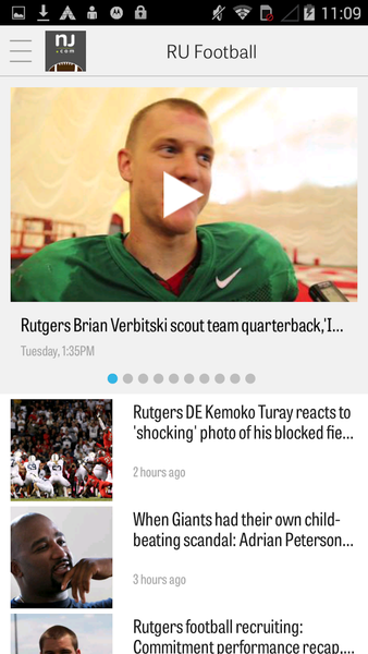 NJ.com: Rutgers Football News - Image screenshot of android app