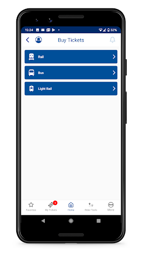 NJ TRANSIT Mobile App - Image screenshot of android app