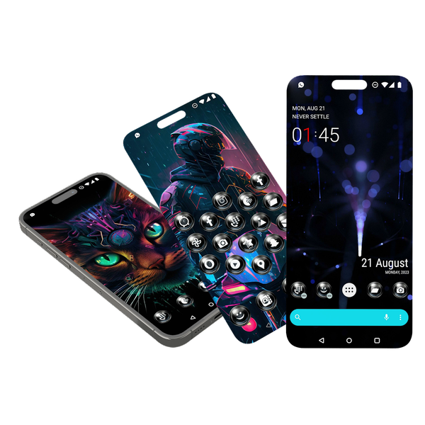 Black Icon Pack - Image screenshot of android app