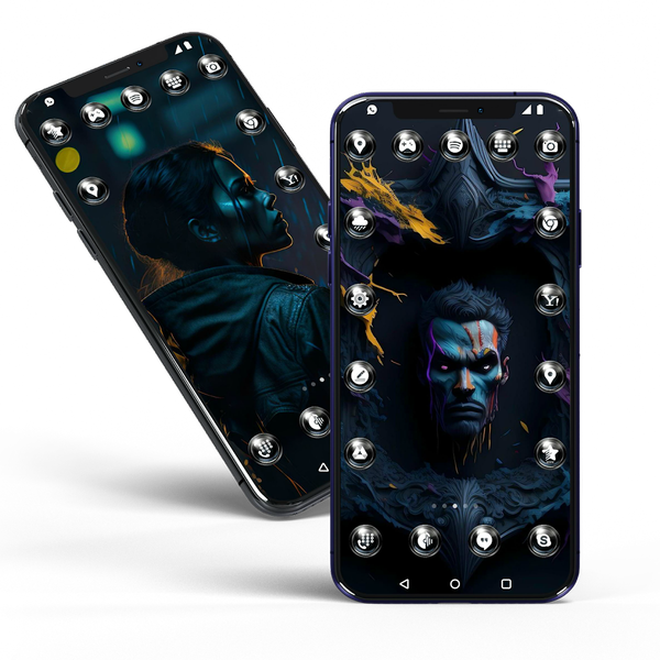 Black Icon Pack - Image screenshot of android app