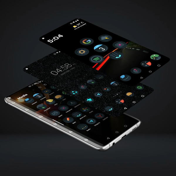 Dark Icon Pack - Image screenshot of android app