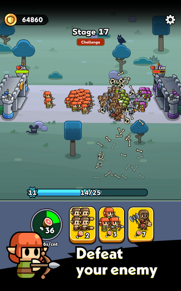 Tiny Warriors Rush - Idle TD - عکس بازی موبایلی اندروید