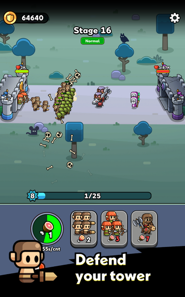 Tiny Warriors Rush - Idle TD - عکس بازی موبایلی اندروید