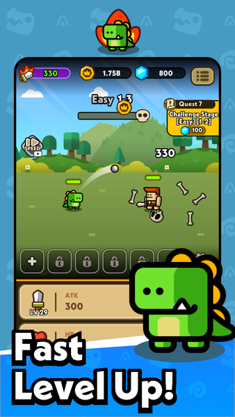 Hero Dino: Idle RPG - Image screenshot of android app