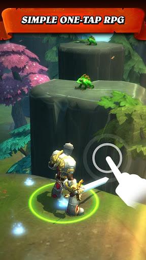 Jump Warrior: Nonstop RPG - Gameplay image of android game