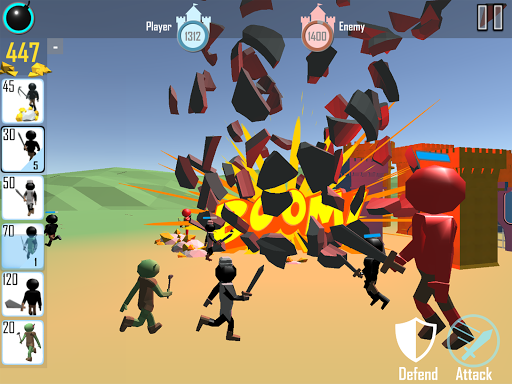 Stickman: Legacy of War ۳D - عکس بازی موبایلی اندروید