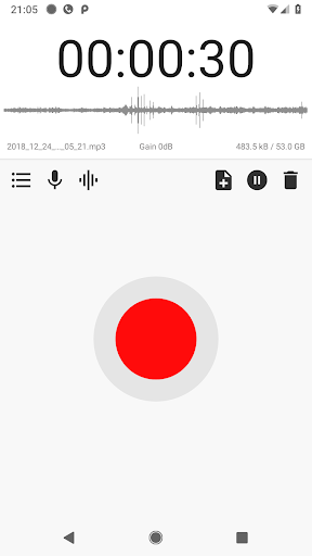 ASR Voice Recorder - Image screenshot of android app