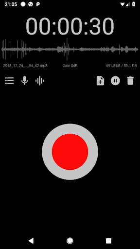 ASR Voice Recorder - Image screenshot of android app