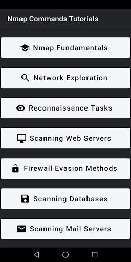 Nmap Commands Cheatsheet - عکس برنامه موبایلی اندروید