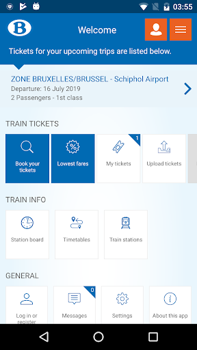 SNCB International - Image screenshot of android app