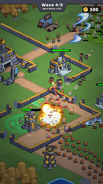 Townfall: Zombie TD RPG Game - Gameplay image of android game
