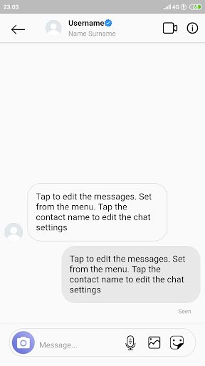 FakeApp-Fake Chat Screenshot - Image screenshot of android app