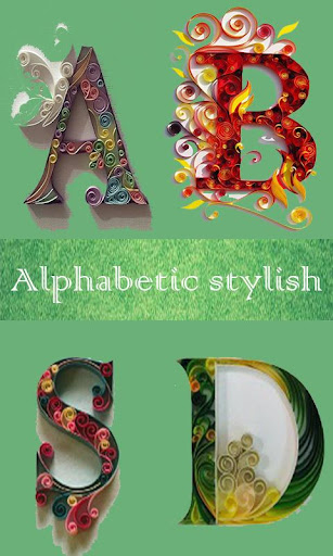 quilling letters of alphabet