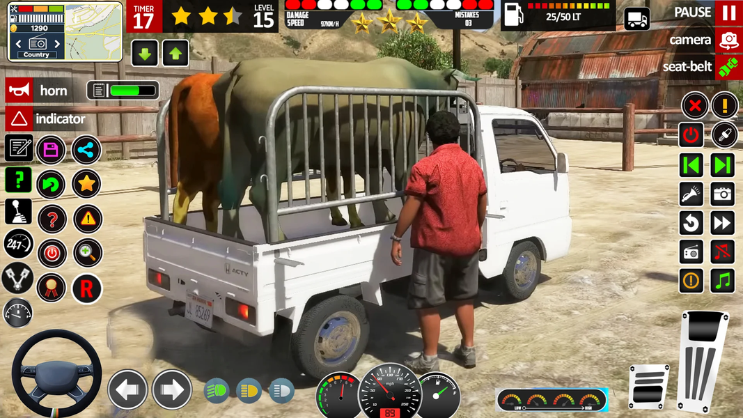 Animal Cargo Truck Game 3D - Gameplay image of android game