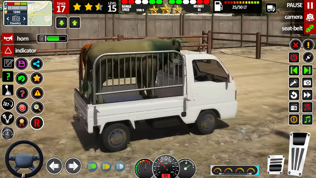 Animal Cargo Truck Game 3D - Gameplay image of android game