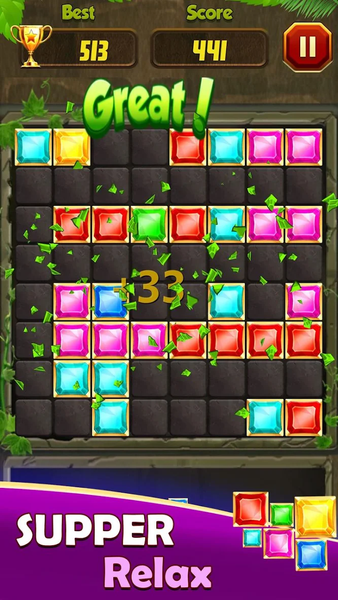 Block Puzzle Game: Woody 99 - Gameplay image of android game