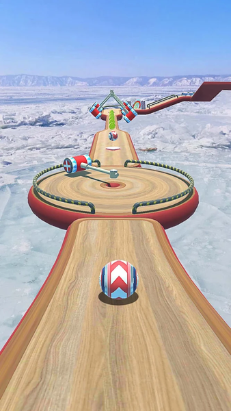 Rolling Balls 3D: Sky Race - Gameplay image of android game