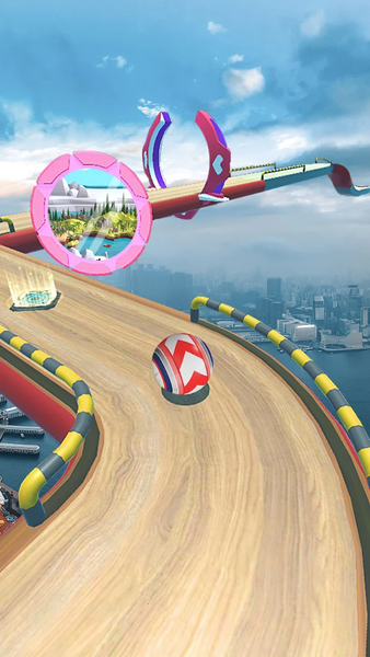 Rolling Balls 3D: Sky Race - Gameplay image of android game