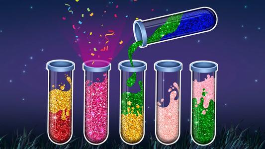 Color Water Sort Woody Puzzle - Gameplay image of android game