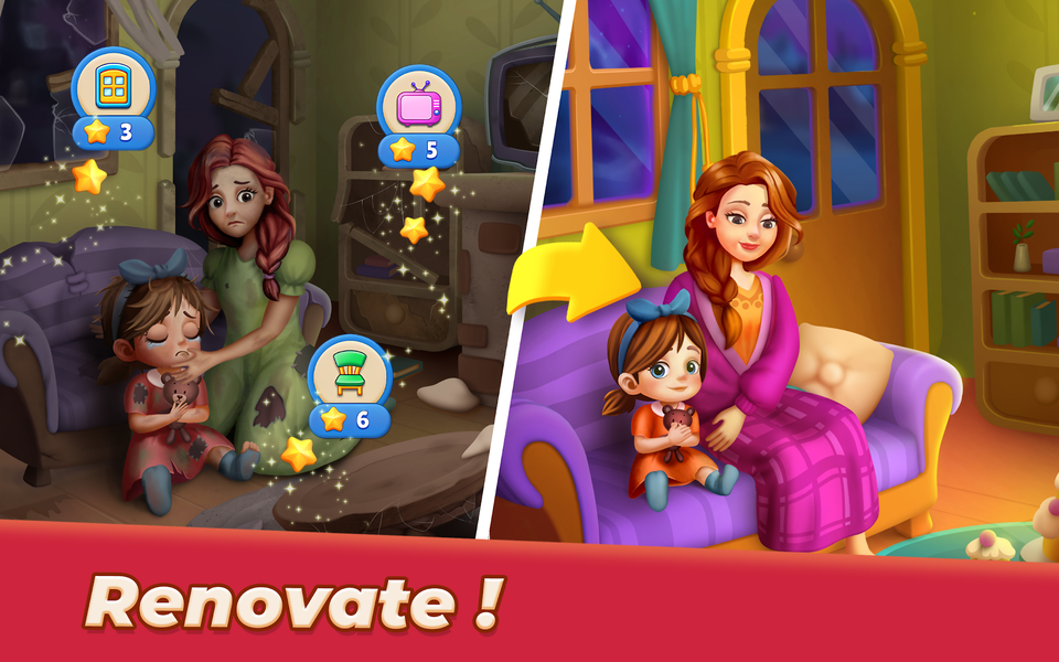 Match Family Tile Puzzle - Gameplay image of android game