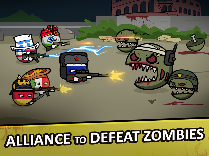 Countryballs - Zombie Attack - عکس بازی موبایلی اندروید