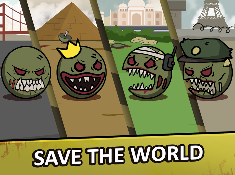 Countryballs - Zombie Attack - عکس بازی موبایلی اندروید