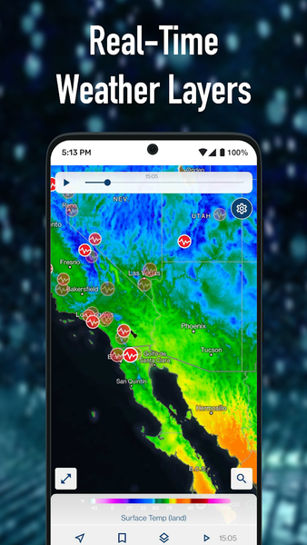 Weather Hi-Def Radar - عکس برنامه موبایلی اندروید