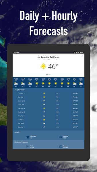 Weather Hi-Def Radar - عکس برنامه موبایلی اندروید
