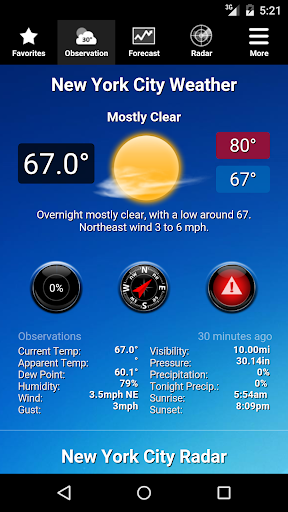 NOAA Weather - Image screenshot of android app