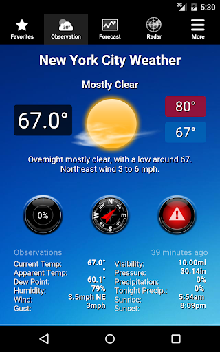 NOAA Weather - عکس برنامه موبایلی اندروید
