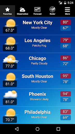 NOAA Weather - عکس برنامه موبایلی اندروید