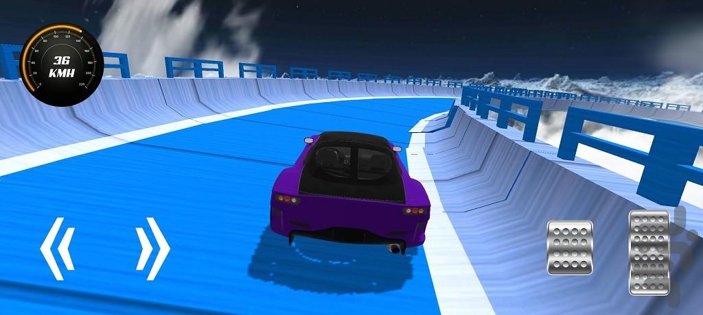 ماشین بازی : رانندگی در آسمان - Gameplay image of android game