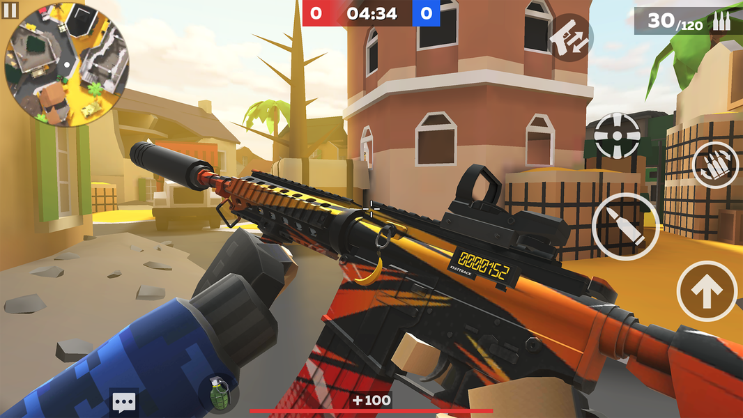 POLYWAR: 3D FPS online shooter - Gameplay image of android game