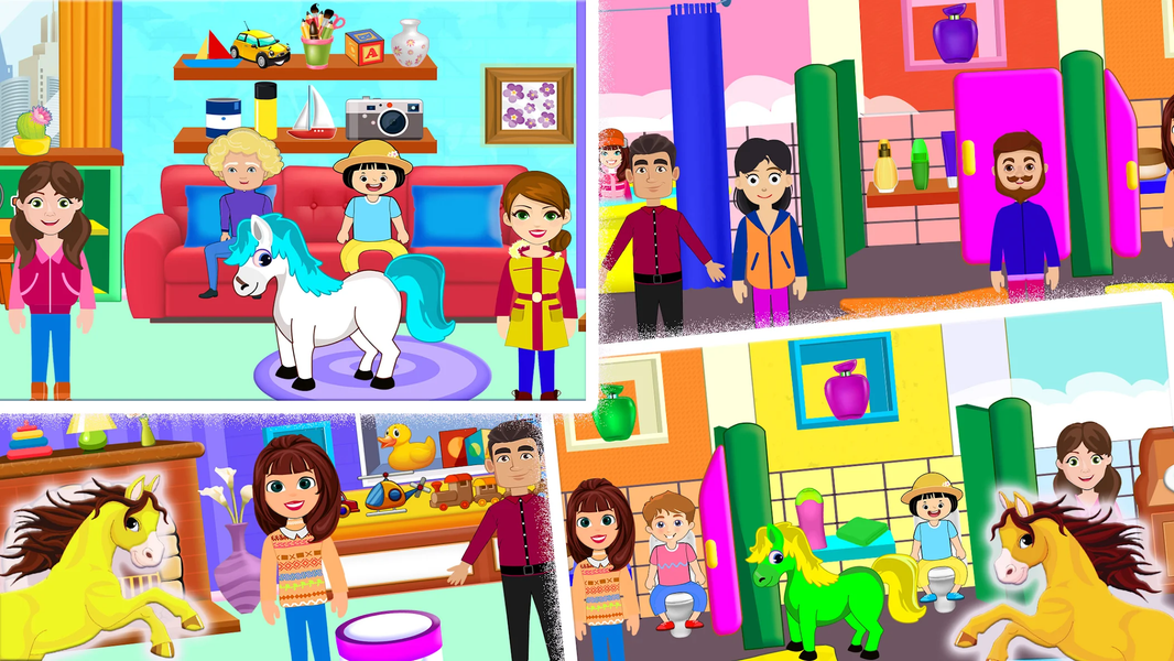My Pony Horse Stable Town Life - عکس بازی موبایلی اندروید