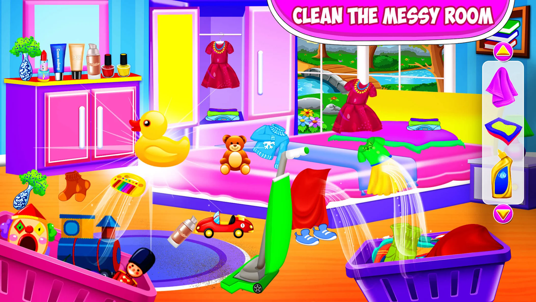 Sweet Girl House Clean up - Gameplay image of android game