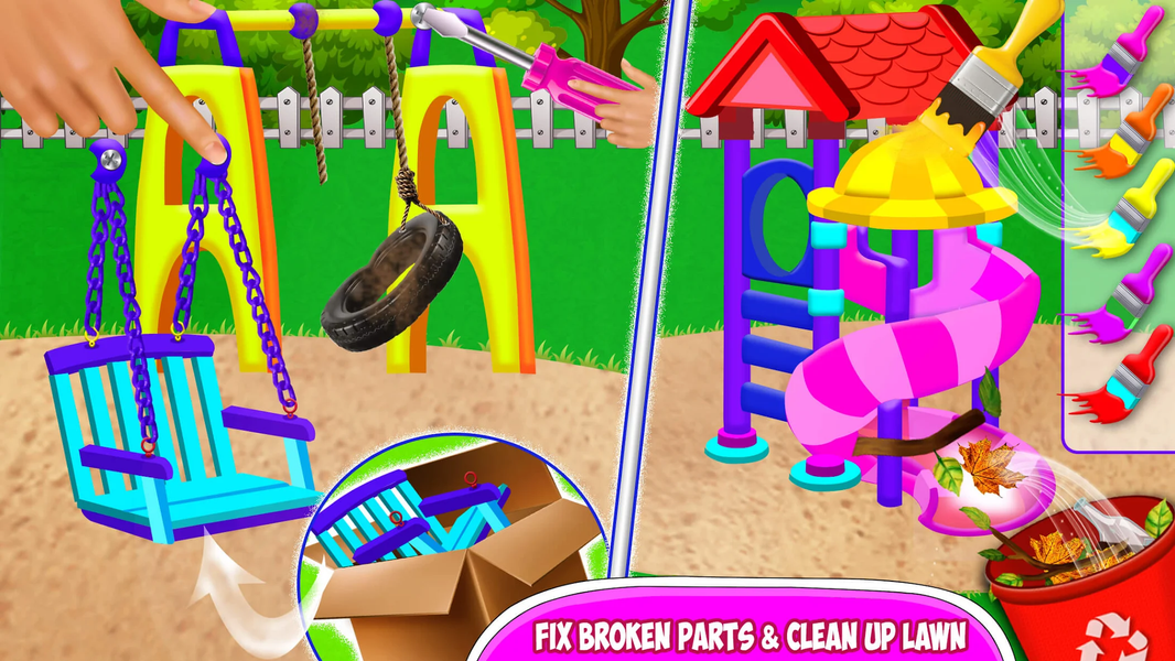 Sweet Girl House Clean up - Gameplay image of android game