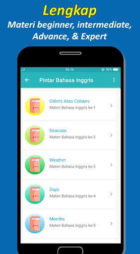 Pintar Bahasa Inggris - Image screenshot of android app