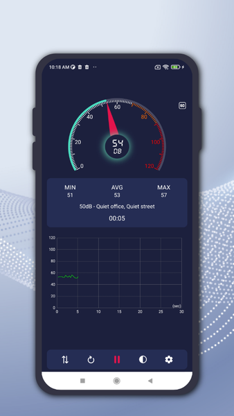 Sound Meter - عکس برنامه موبایلی اندروید