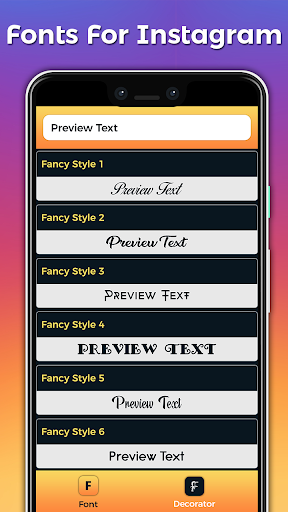 Fonts For Instagram - عکس برنامه موبایلی اندروید