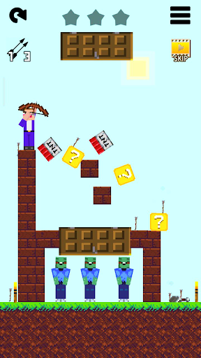 Noob vs 1000 zombies - Gameplay image of android game