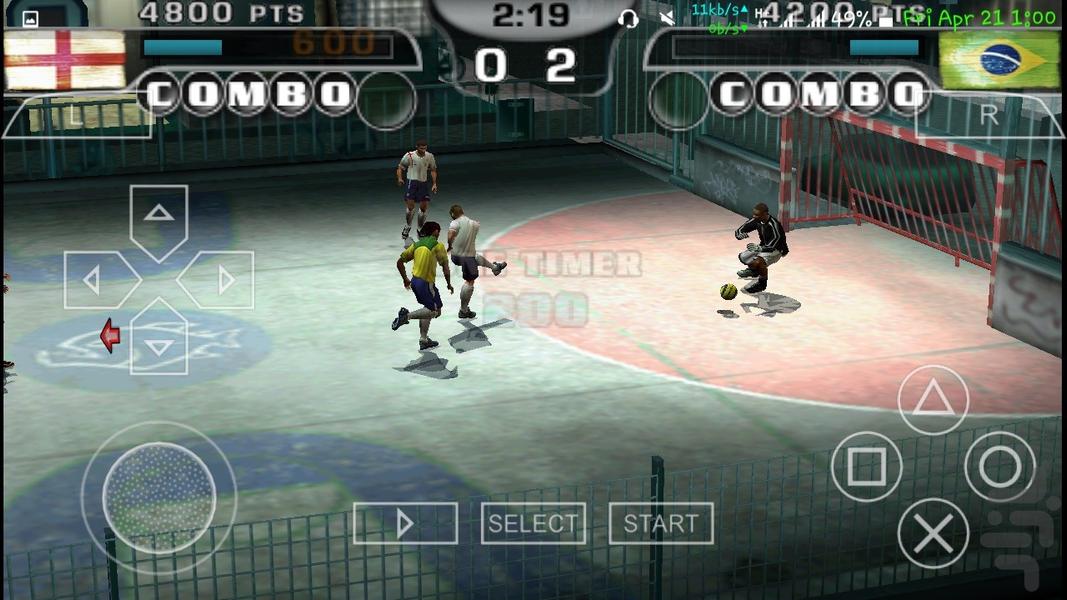 بازی دونفره FIFA Street2 - Gameplay image of android game
