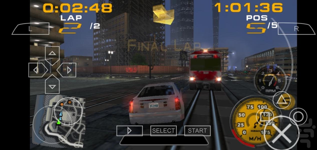بازی دونفره ماشینی Midnight Club - Gameplay image of android game