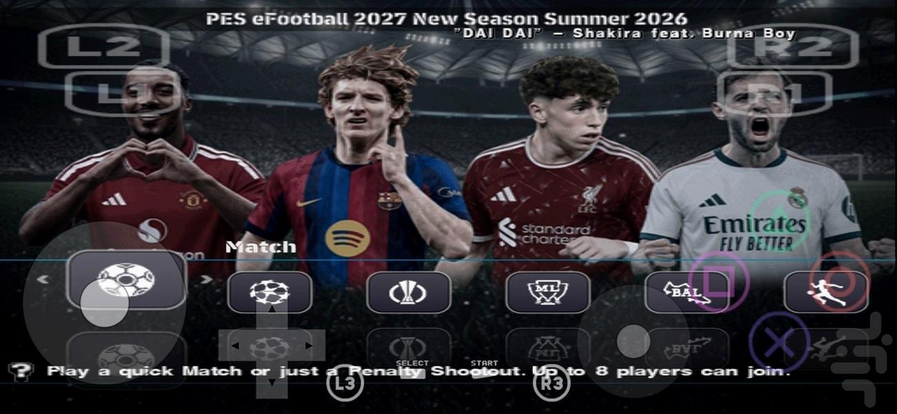 eFootball ۲۰۲۷ کنسولی PS۲ - عکس بازی موبایلی اندروید