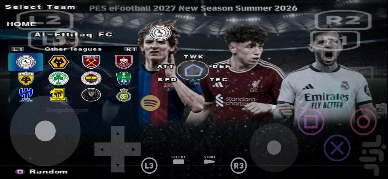 eFootball ۲۰۲۷ کنسولی PS۲ - عکس بازی موبایلی اندروید